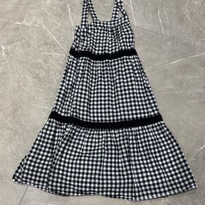 Janie and Jack Black and White Checkered Dress